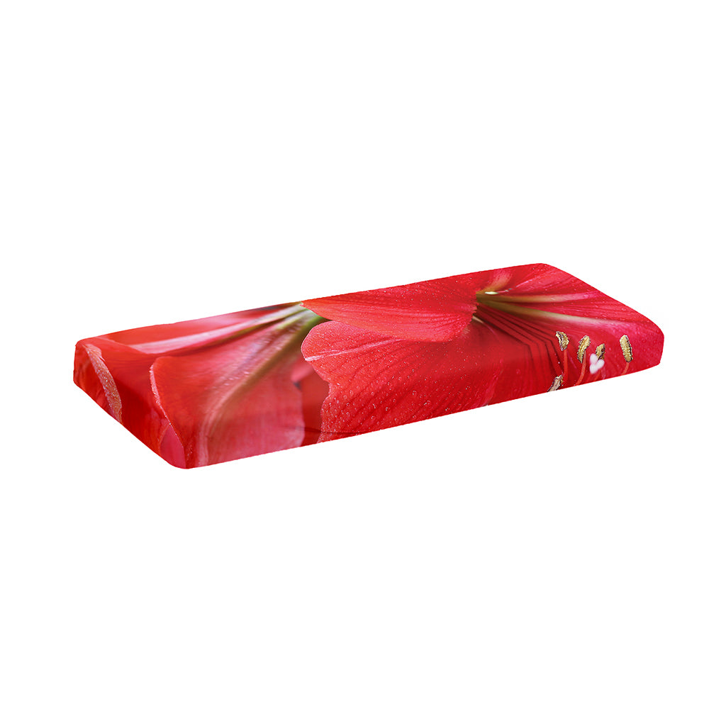 Blooming Amaryllis Print Piano Keyboard Cover