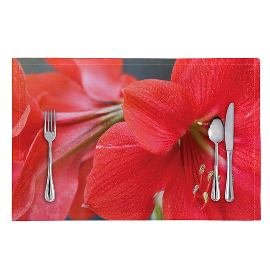 Blooming Amaryllis Print Placemat