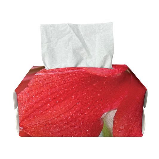 Blooming Amaryllis Print Rectangle Tissue Box Cover