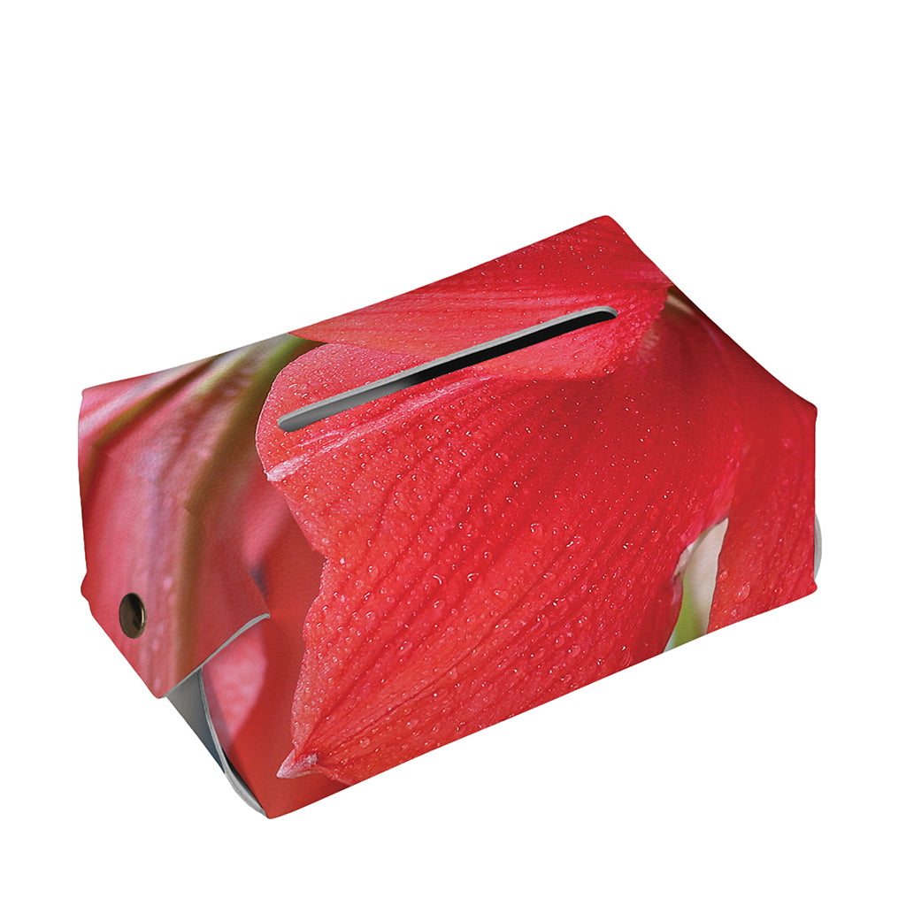 Blooming Amaryllis Print Rectangle Tissue Box Cover