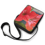 Blooming Amaryllis Print Rectangular Crossbody Bag