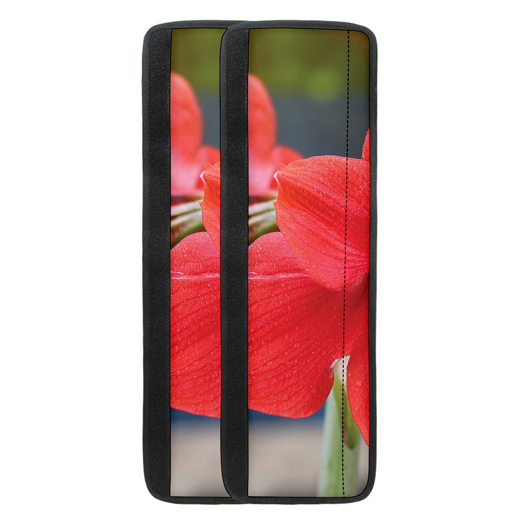 Blooming Amaryllis Print Refrigerator Handle Covers
