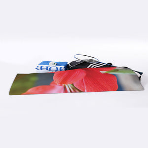 Blooming Amaryllis Print Sports Towel