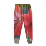 Blooming Amaryllis Print Sweatpants