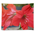 Blooming Amaryllis Print Tapestry