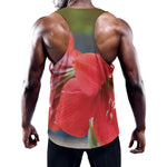 Blooming Amaryllis Print Training Tank Top