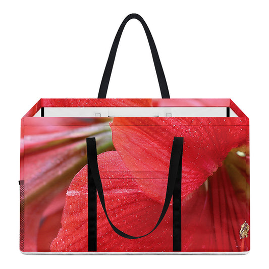 Blooming Amaryllis Print Utility Tote Bag