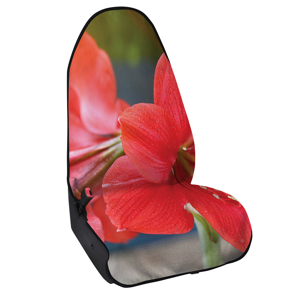 Blooming Amaryllis Print Waterproof Car Seat Cover