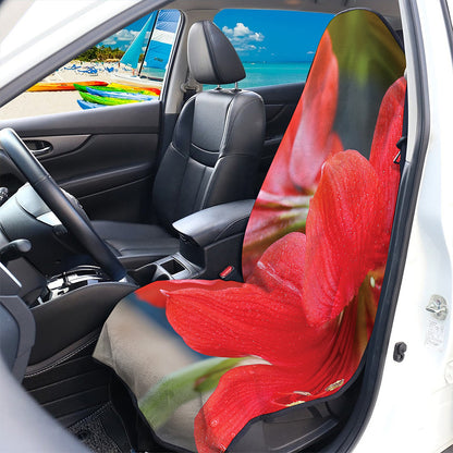 Blooming Amaryllis Print Waterproof Car Seat Cover