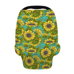 Blooming Sunflower Pattern Print Baby Seat Cover