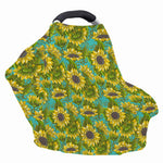 Blooming Sunflower Pattern Print Baby Seat Cover