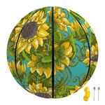Blooming Sunflower Pattern Print Basketball