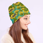 Blooming Sunflower Pattern Print Beanie