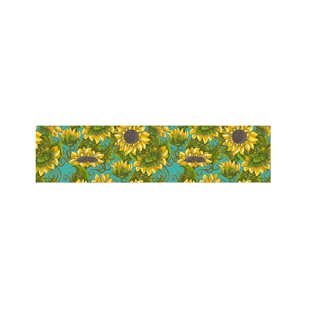 Blooming Sunflower Pattern Print Bed Runner