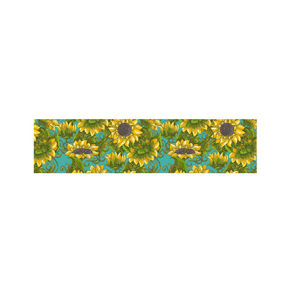 Blooming Sunflower Pattern Print Bed Runner