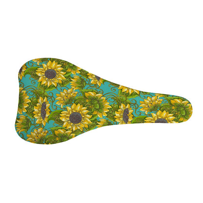 Blooming Sunflower Pattern Print Bicycle Seat Cover