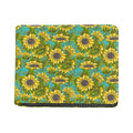 Blooming Sunflower Pattern Print Bifold Wallet