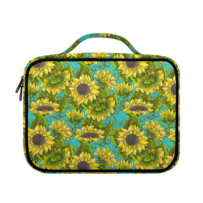 Blooming Sunflower Pattern Print Briefcase Bible Bag