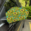 Blooming Sunflower Pattern Print Car Side Mirror Covers