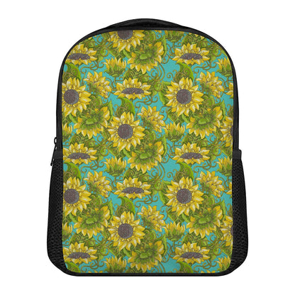 Blooming Sunflower Pattern Print Casual Backpack