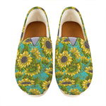 Blooming Sunflower Pattern Print Casual Shoes