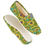 Blooming Sunflower Pattern Print Casual Shoes