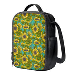 Blooming Sunflower Pattern Print Crossbody Lunch Bag