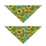 Blooming Sunflower Pattern Print Dog Bandana