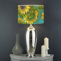 Blooming Sunflower Pattern Print Drum Lamp Shade