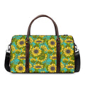 Blooming Sunflower Pattern Print Duffel Bag