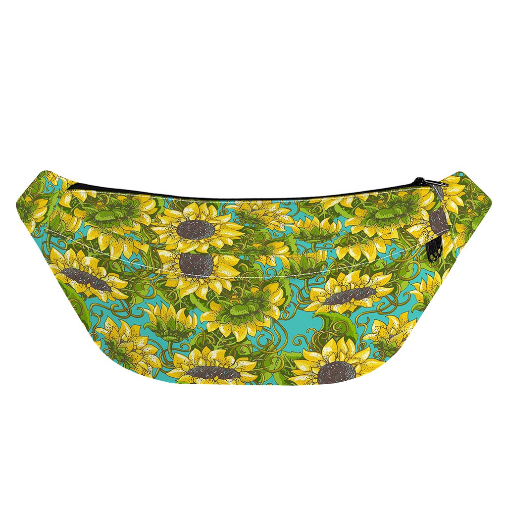 Blooming Sunflower Pattern Print Fanny Pack