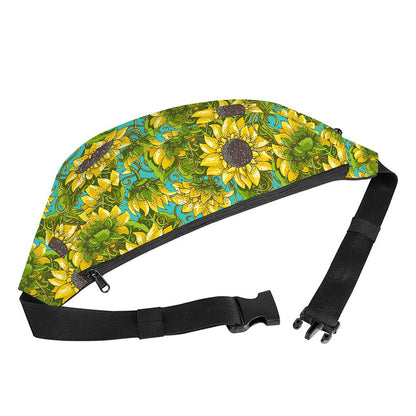 Blooming Sunflower Pattern Print Fanny Pack