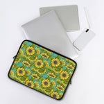 Blooming Sunflower Pattern Print Laptop Sleeve