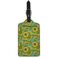 Blooming Sunflower Pattern Print Luggage Tag