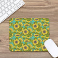 Blooming Sunflower Pattern Print Mouse Pad