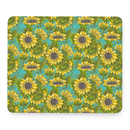 Blooming Sunflower Pattern Print Mouse Pad