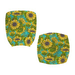 Blooming Sunflower Pattern Print Office Chair Cover