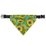 Blooming Sunflower Pattern Print Over The Collar Dog Bandana