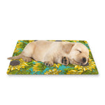 Blooming Sunflower Pattern Print Pet Cooling Mat Cover
