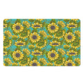Blooming Sunflower Pattern Print Polyester Doormat