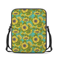 Blooming Sunflower Pattern Print Rectangular Crossbody Bag