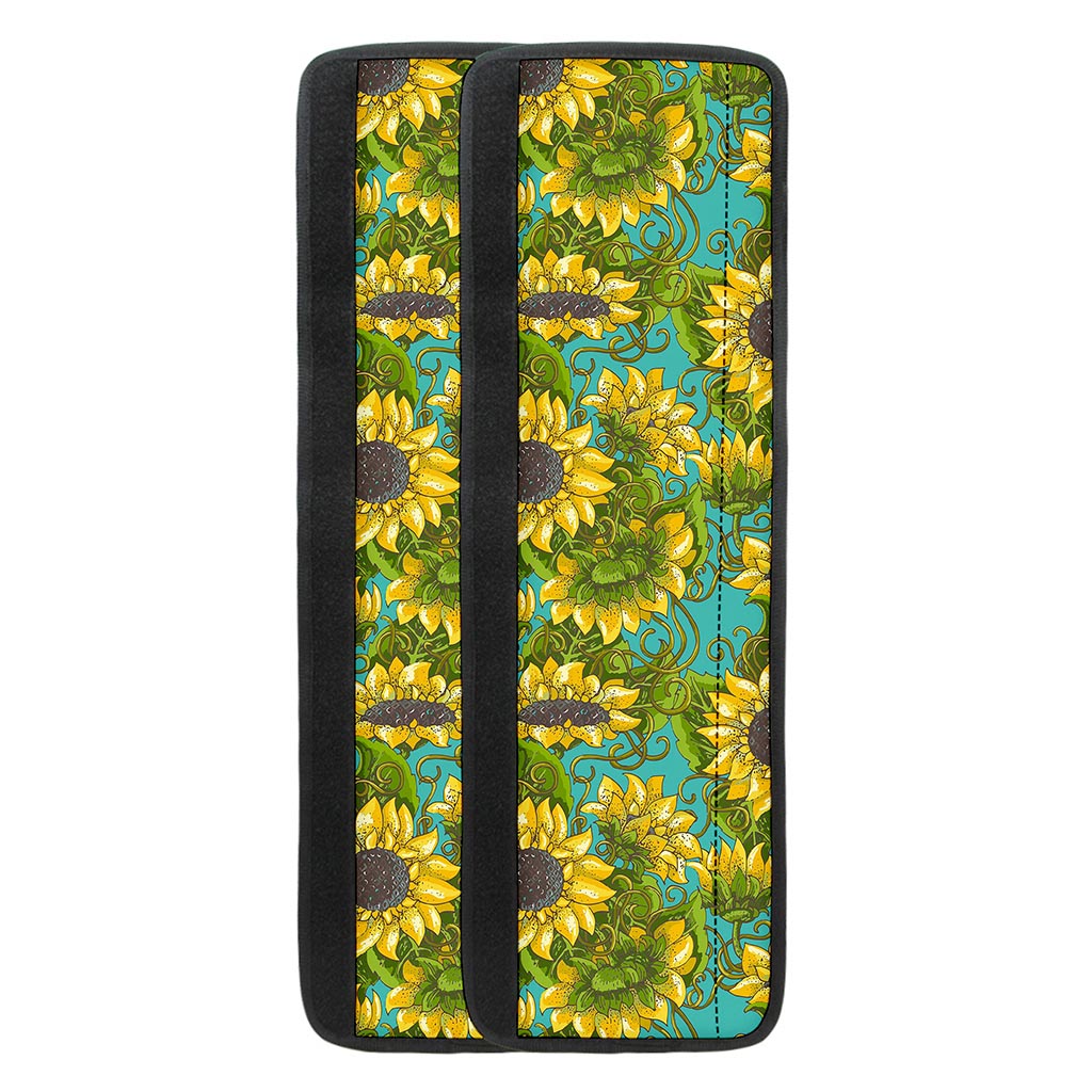 Blooming Sunflower Pattern Print Refrigerator Handle Covers