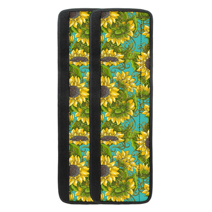 Blooming Sunflower Pattern Print Refrigerator Handle Covers