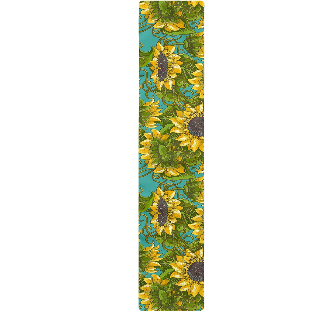 Blooming Sunflower Pattern Print Table Runner