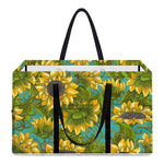 Blooming Sunflower Pattern Print Utility Tote Bag