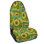 Blooming Sunflower Pattern Print Waterproof Car Seat Cover