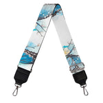 Blossom Blue Butterfly Pattern Print Bag Strap