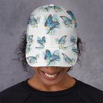 Blossom Blue Butterfly Pattern Print Baseball Cap