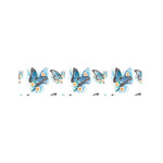Blossom Blue Butterfly Pattern Print Bed Runner