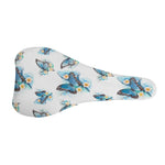 Blossom Blue Butterfly Pattern Print Bicycle Seat Cover